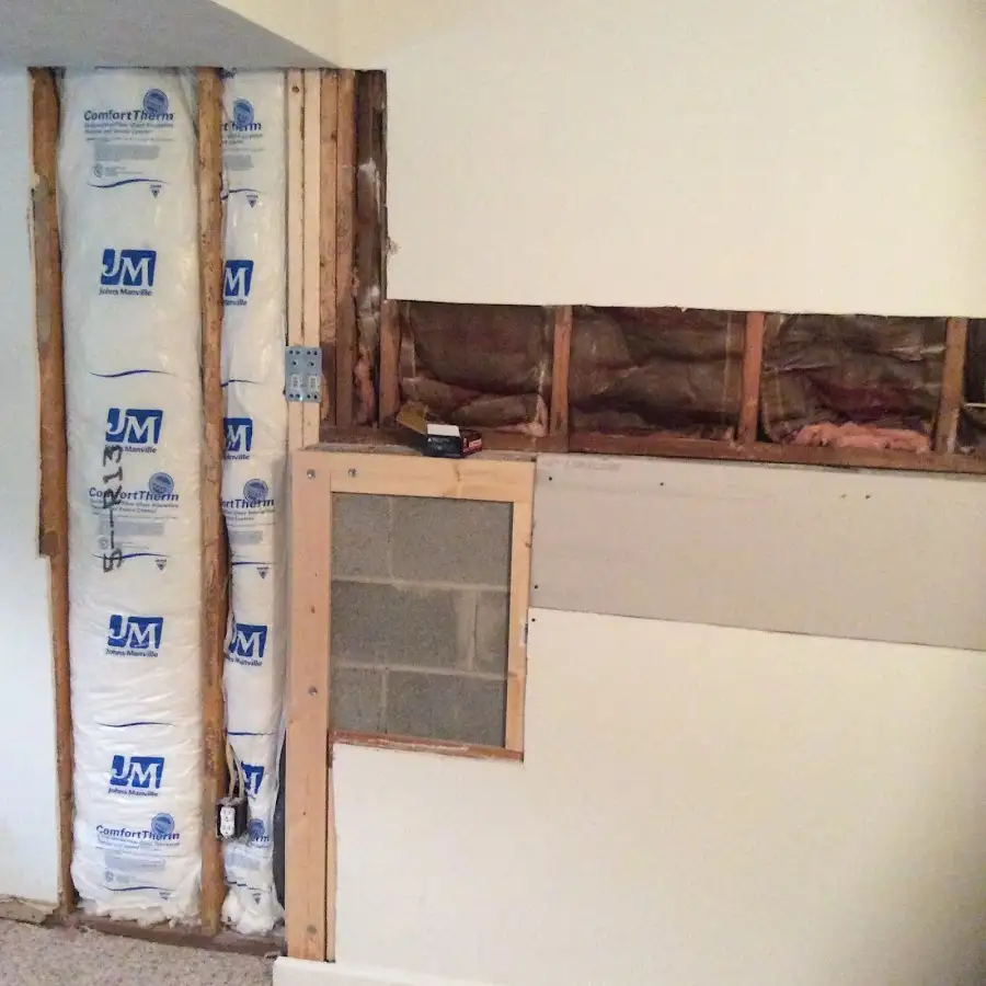 Wall insulation replacement during Structural Drying in Parker